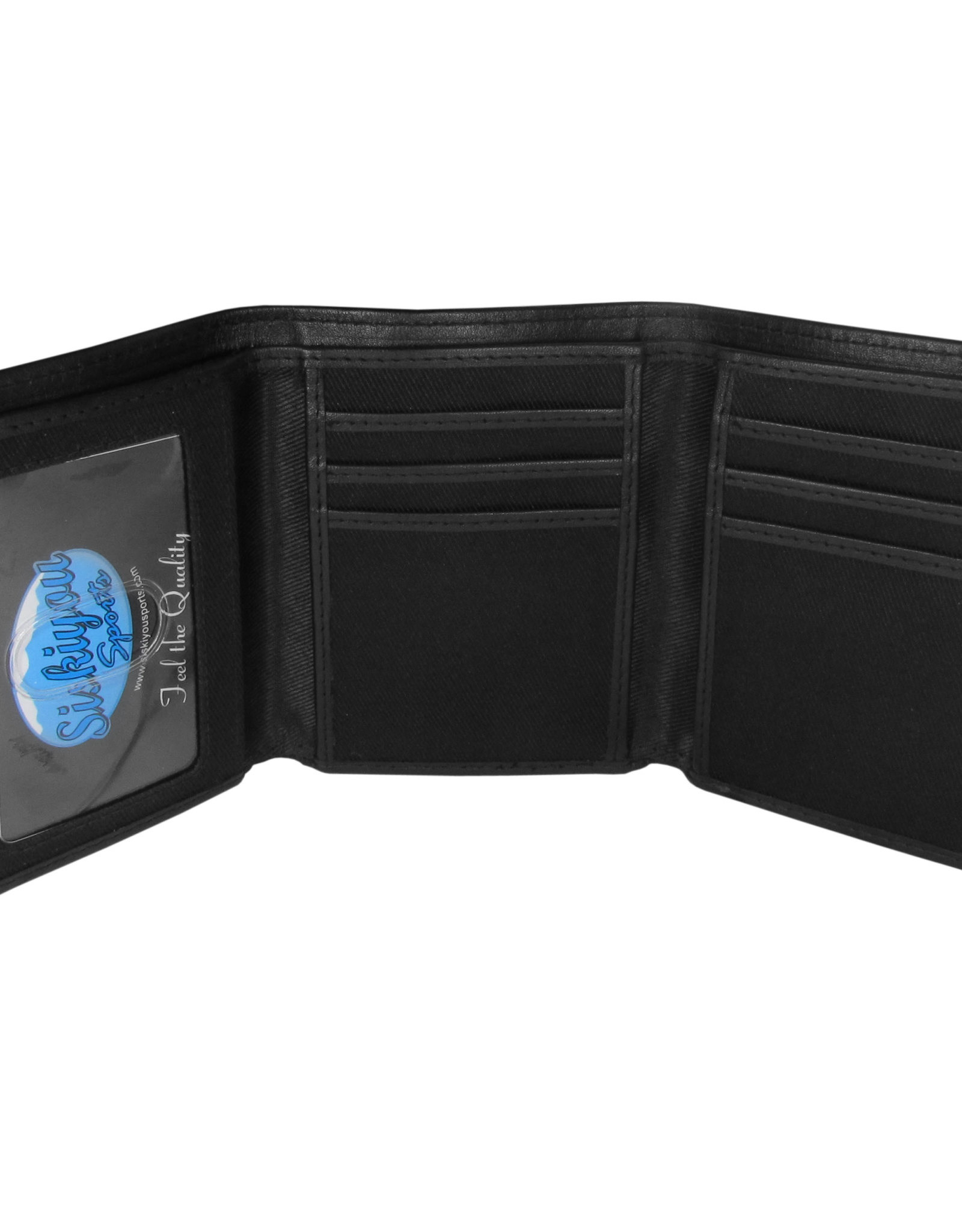 Siskiyou Oklahoma Sooner Black Tri-fold Large Logo Wallet