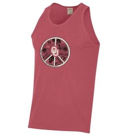 Gear For Sports Men's OU Peace Sign Comfort Wash Tank