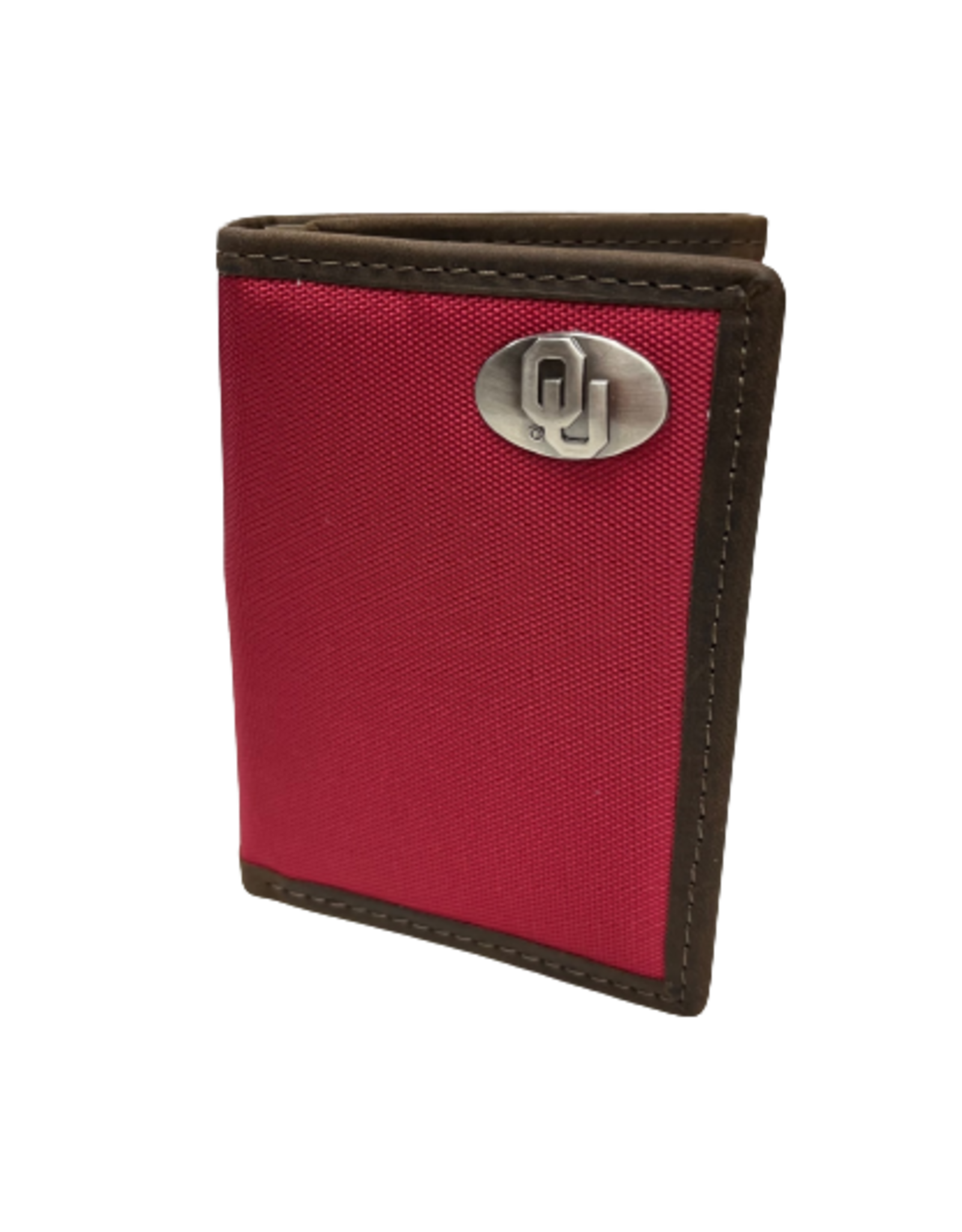 Zep-Pro OU Concho Crimson Nylon Tri-Fold Wallet