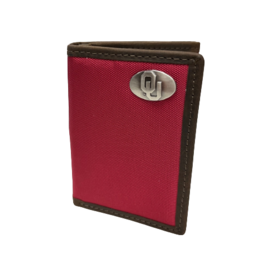 Zep-Pro OU Concho Crimson Nylon Tri-Fold Wallet