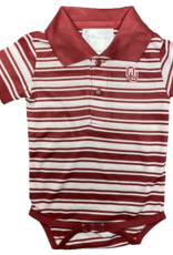 Two Feet Ahead Infant OU Polyester Stripe Golf Creeper