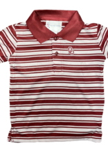 Two Feet Ahead Toddler OU Polyester Stripe Golf Shirt