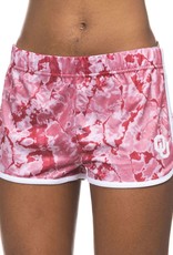 ZooZatz Women's Crimson Vapor Print OU Shorts