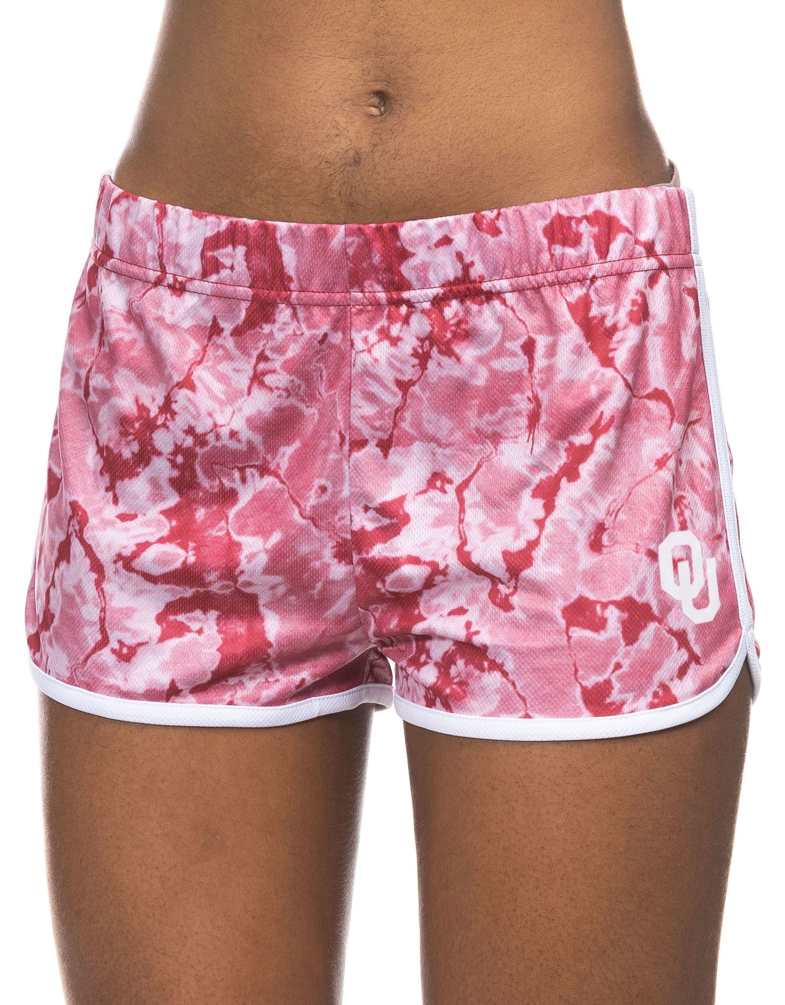 ZooZatz Women's Crimson Vapor Print OU Shorts