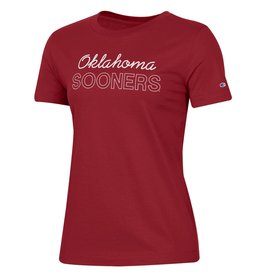 Champion Women's Champion Oklahoma Sooners Crimson Universtiy II Short Sleeve Tee