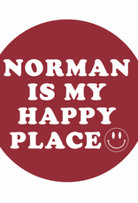WinCraft Norman is My Happy Place Button 3"