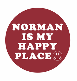 WinCraft Norman is My Happy Place Button 3"