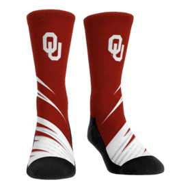 Rockem Rock 'Em Oklahoma Slash Socks L-XL (M's 9-13, W's 10.5-14.5)