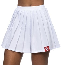 ZooZatz Women's ZooZatz White Pleated OU Skirt