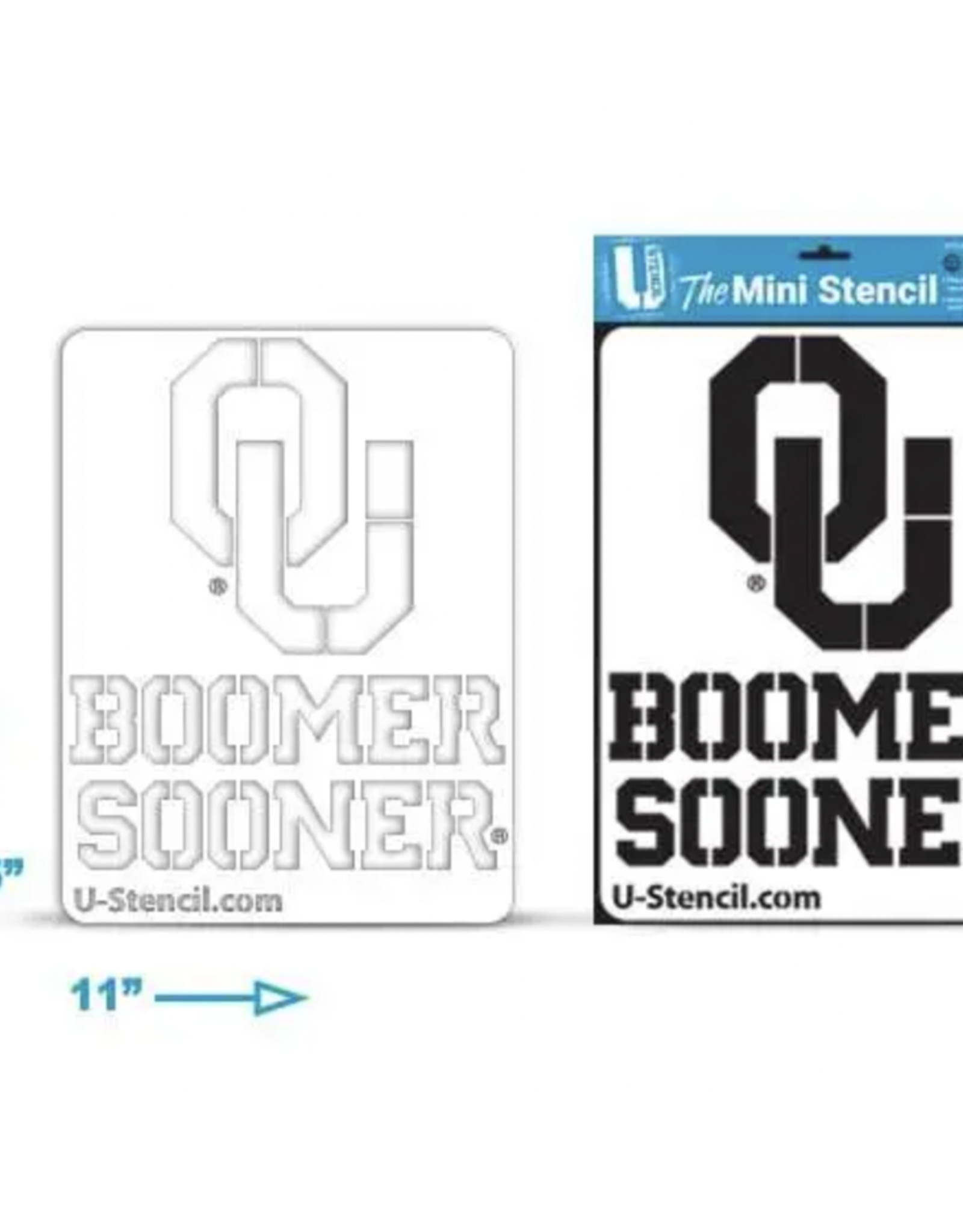 U-Stencil OU/Boomer Sooner  Mini Stencil