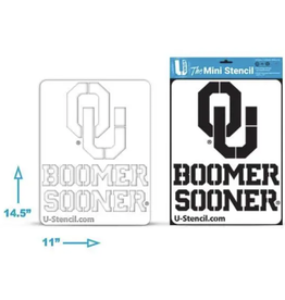 U-Stencil OU/Boomer Sooner  Mini Stencil