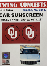 Sewing Concepts Round 2pc OU Car Sunscreen Approx 60"x29"