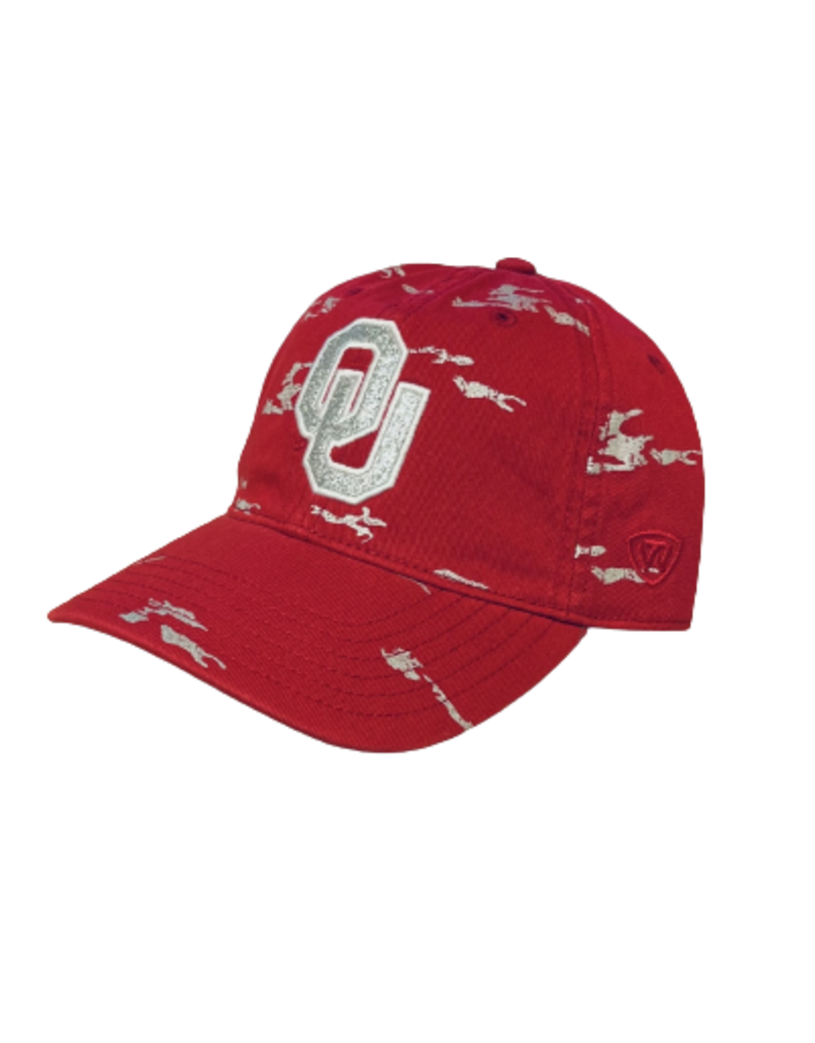 TOW Women's TOW OHT Glitter OU Crimson/Silver Camo Hat