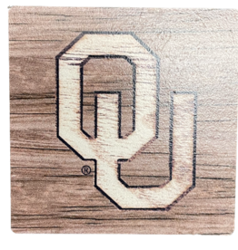 P. Graham Dunn OU Woodgrain Magnet 2.75"x2.75"