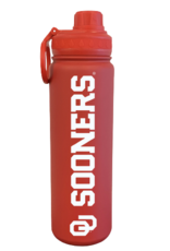 The Fanatic Group OU Sooners 24oz Frosted Finish Stainless Sports Bottle