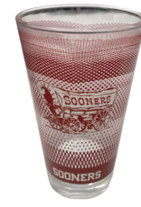 LXG OU Sooners/Schooner Patterned 16oz Glass