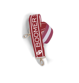 Desden Reversible 1.5" Wide  Boomer Sooner Purse Strap