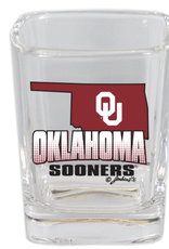Jenkins Oklahoma Sooners State Design Square Shot Glass