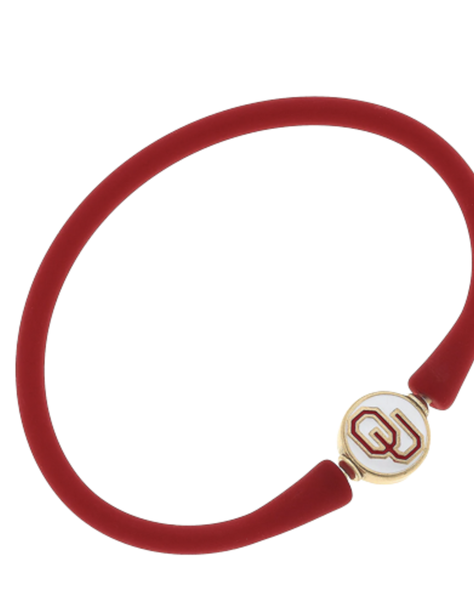 Canvas OU Bali Silicone Bracelet Crimson
