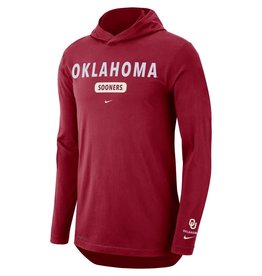 Nike Men's Nike Crimson Oklahoma DriFit Long-Sleeve T-shirt Hoodie