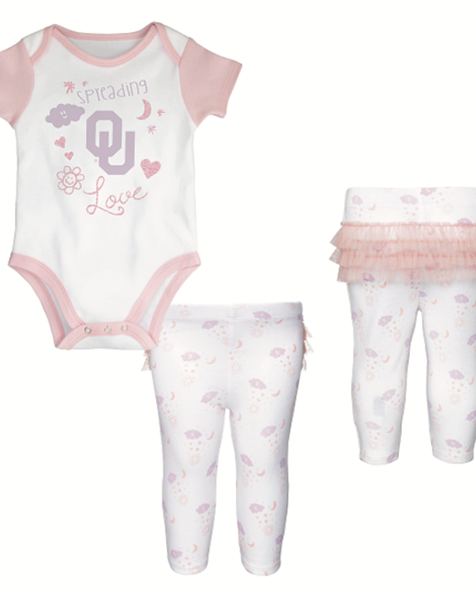 Outerstuff Infant OU Spreading the Love Tutu Legging Set