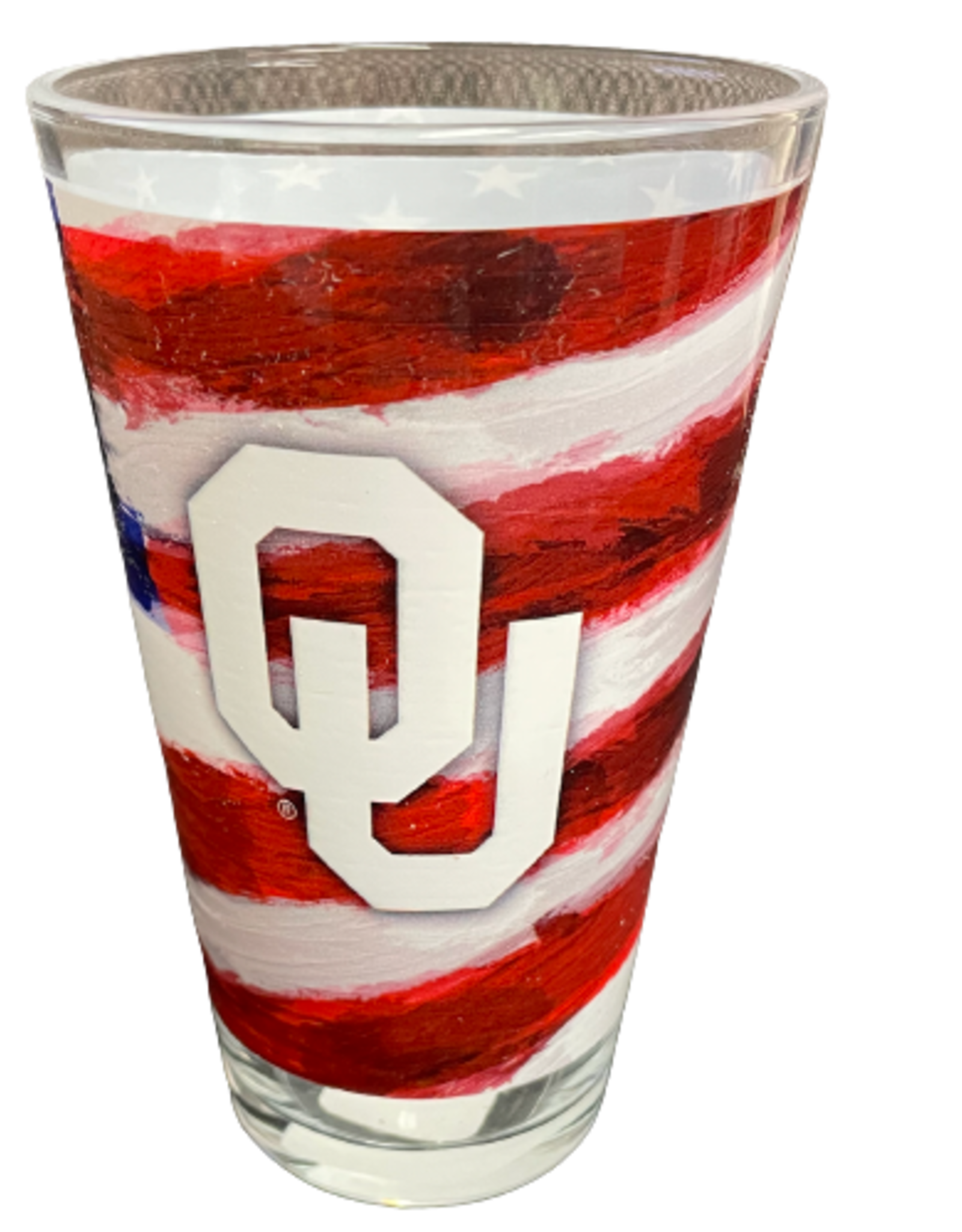 Indigo Falls OU Americana Pint Glass