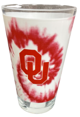 Indigo Falls OU Tie Dye Pint Glass