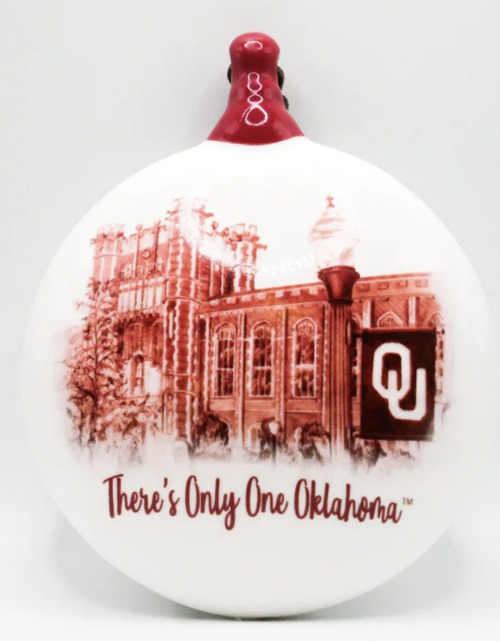 Valiant Gifts Oklahoma Campus Ceramic Puff Ornament