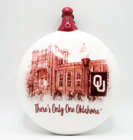 Valiant Gifts Oklahoma Campus Ceramic Puff Ornament
