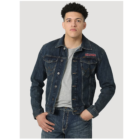 OU Men's Wrangler Denim Jacket | Wrangler Jean Jacket - Balfour of Norman