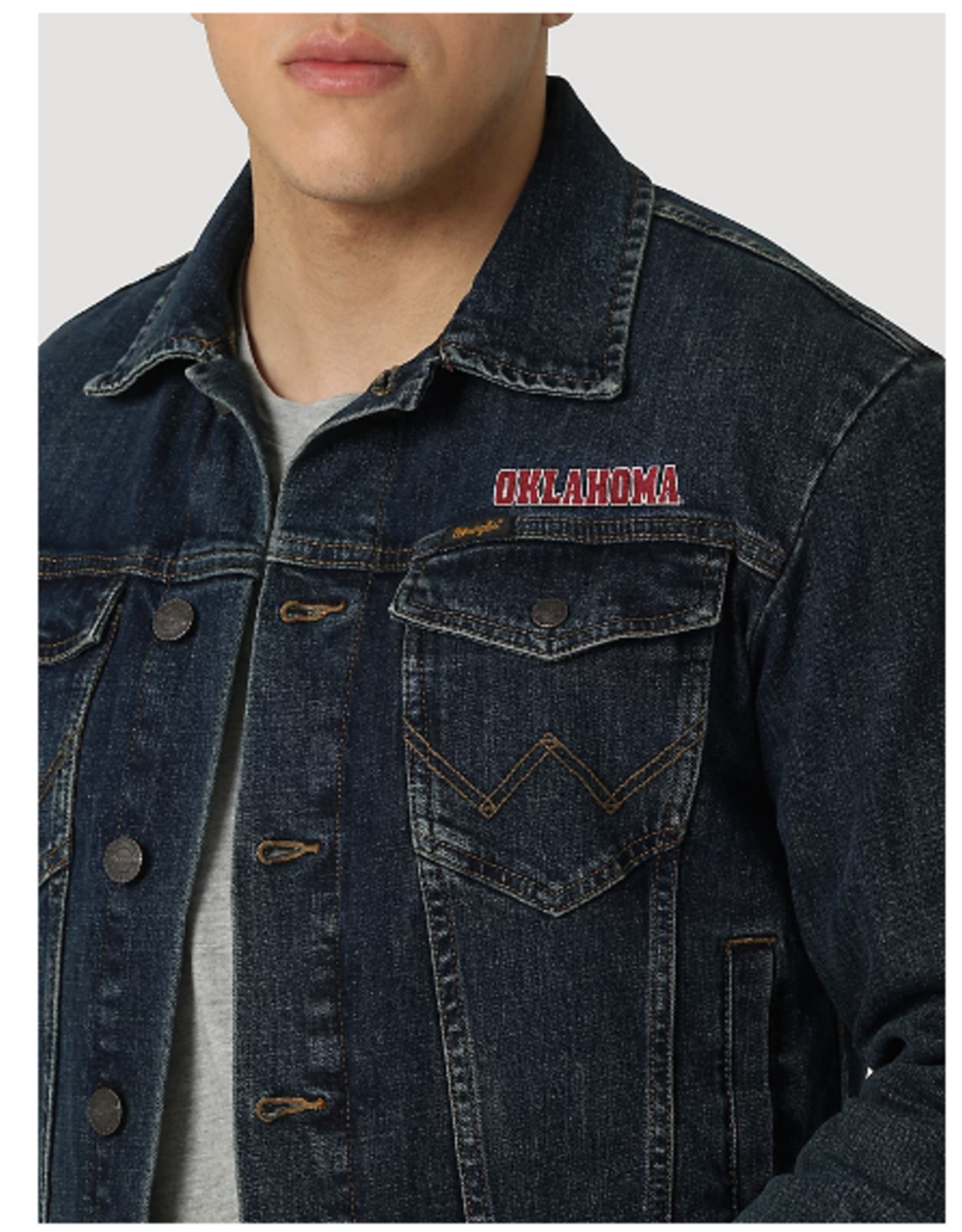 OU Men's Wrangler Denim Jacket | Wrangler Jean Jacket - Balfour of Norman