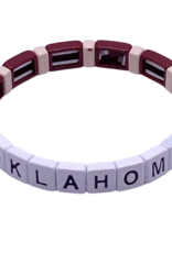 College Stacks Oklahoma Stack Bracelet