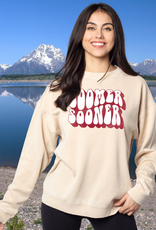 Chicka-d Womens Boomer Sooner Campus Crew Oatmeal