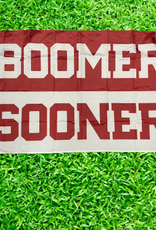 Sewing Concepts BOOMER SOONER Split Color 3'x5' Flag w/ Grommets (P)