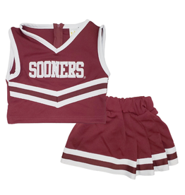 Little King Toddler Sooners 2pc Cheer Uniform