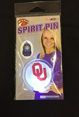 Fan Dazzlerz Acrylic Flashing/Solid Light Up Spirit Button