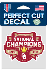 WinCraft 2022 OU Softball National Champions Decal