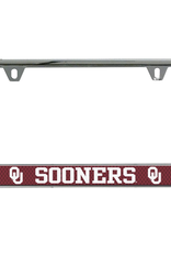 WinCraft OU Jersey Thin Rim Metal License Plate Frame