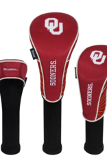 Team Effort Oklahoma Sooners Set of 3 Golf Club Headcovers