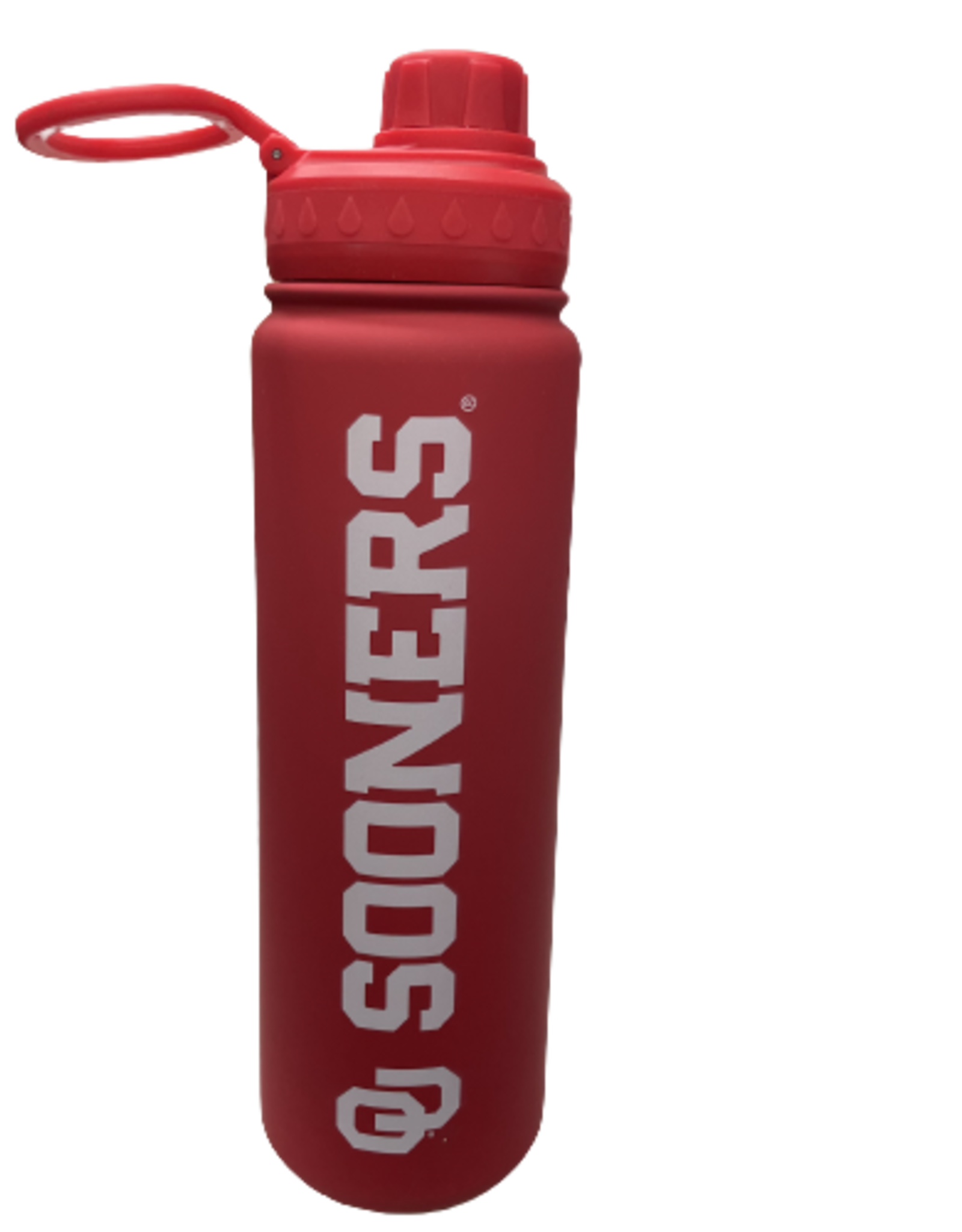 The Fanatic Group OU Sooners 24oz Frosted Finish Stainless Sports Bottle