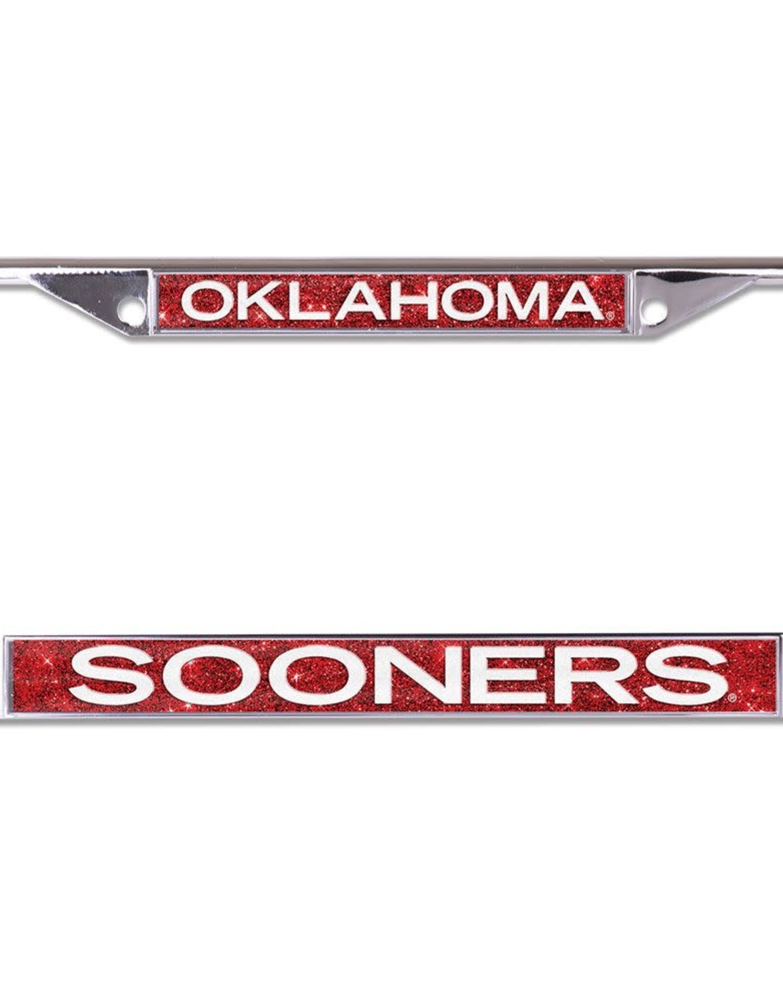 WinCraft Oklahoma Sooners Glitter License Plate Frame