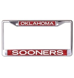 WinCraft Oklahoma Sooners Glitter License Plate Frame