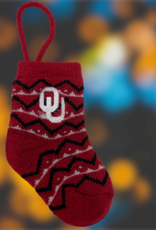 Forever Collectibles 6" OU Knit Stocking Ornament