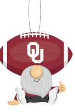 Evergreen OU Football Head Gnome Ornament