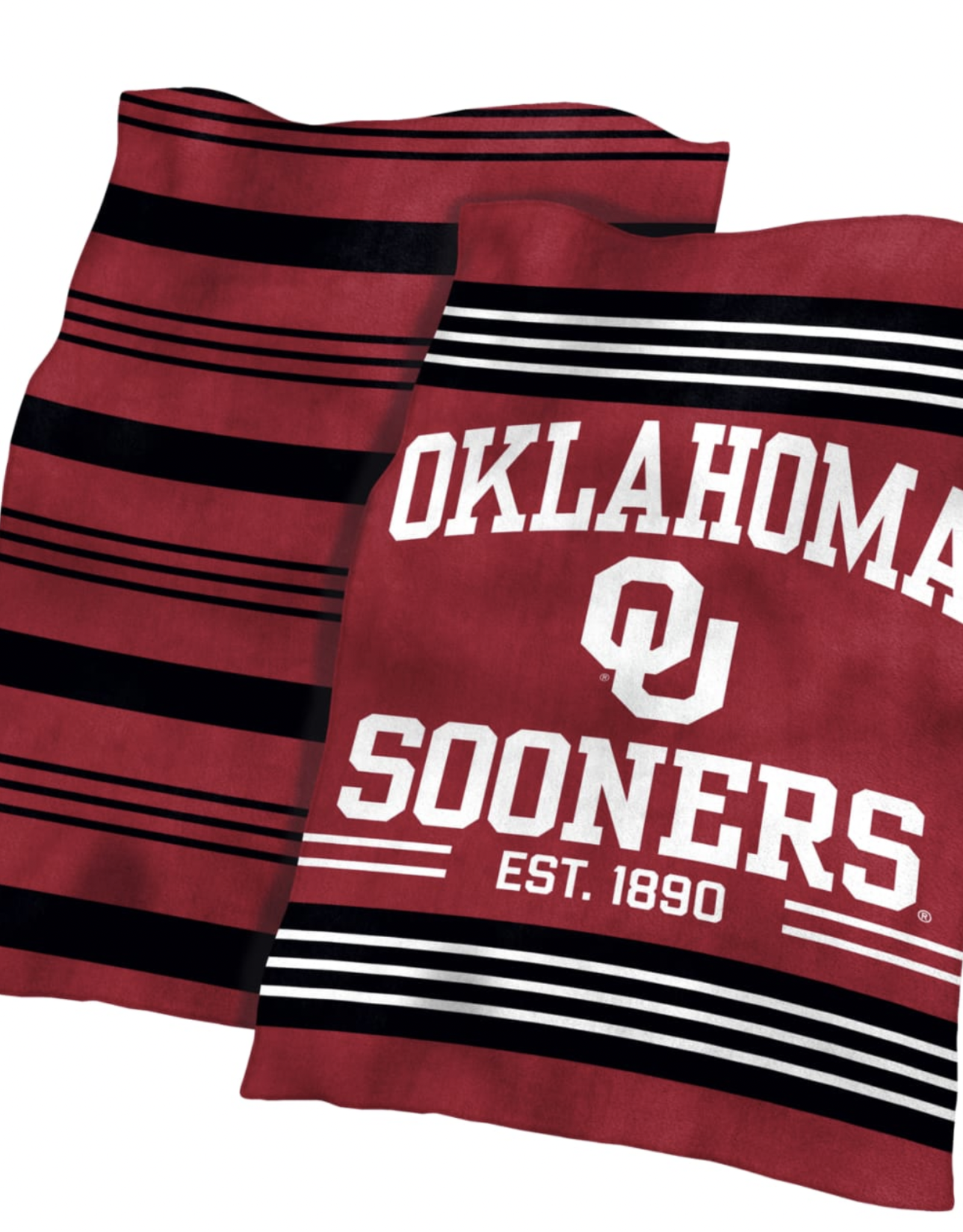 Logo Logo Brands Oklahoma Color Block 60"x70" Plush Blanket
