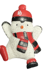 Forever Collectibles OU Penguin Snowboarding Ornament