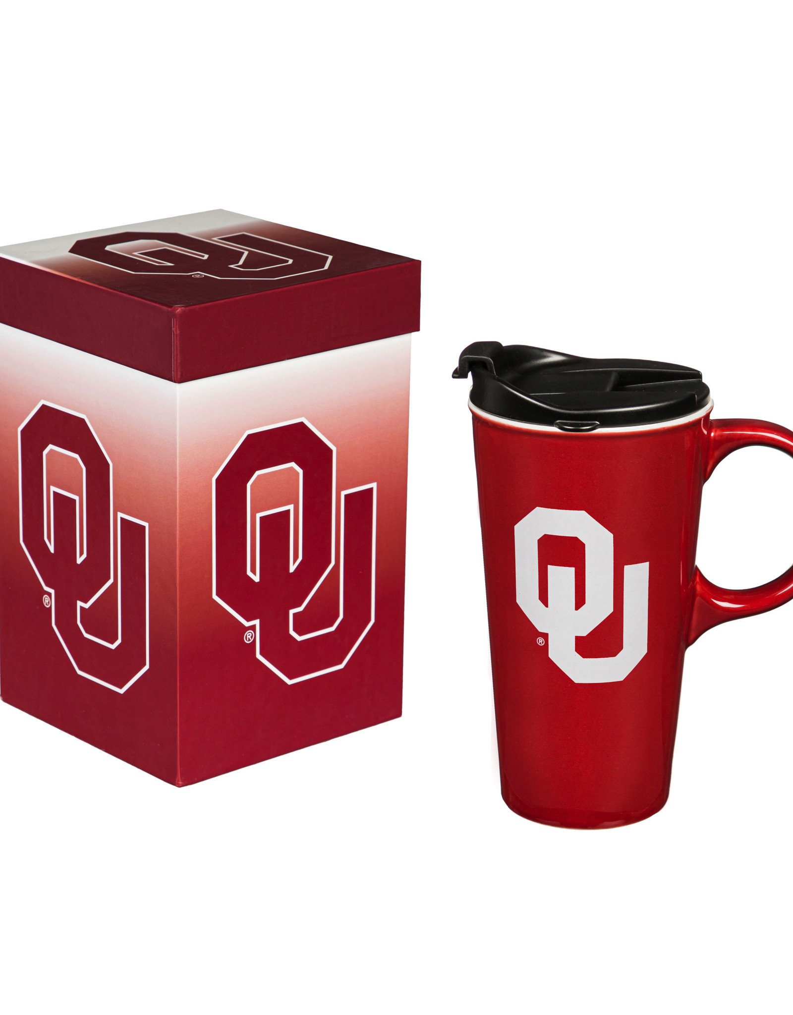 Evergreen OU 17oz Ceramic Latte Mug In Gift Box