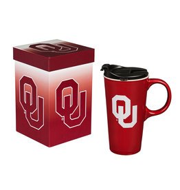 Evergreen OU 17oz Ceramic Latte Mug In Gift Box