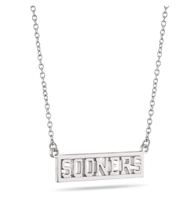 Stone Armory Sooners Silver Box Necklace