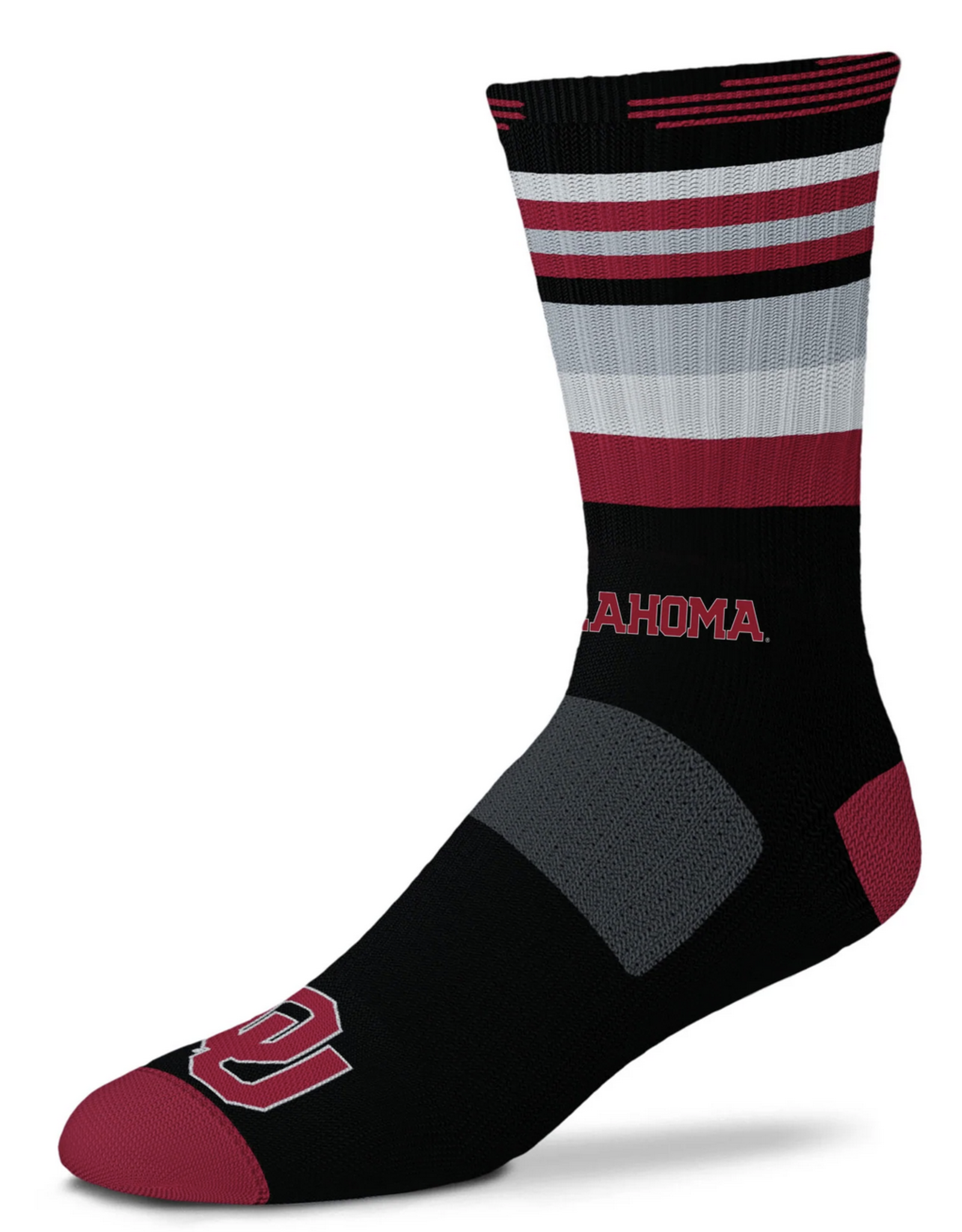 FBF FBF Oklahoma Sooners Black Rave Sock (Large 10-13)